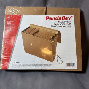 Pendaflex K17MOX 12-Pocket Kraft Indexed Expanding File - Letter, Brown